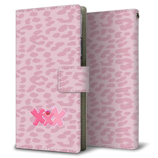 AQUOS sense9 SHG14 au 高画質仕上げ プリント手帳型ケース ( 薄型スリム )レオパルド