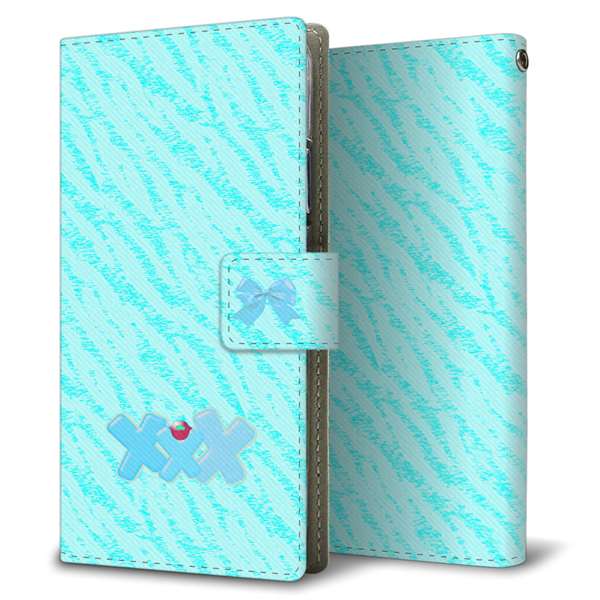 AQUOS wish5 SH-M32 高画質仕上げ プリント手帳型ケース ( 薄型スリム )ゼブラ