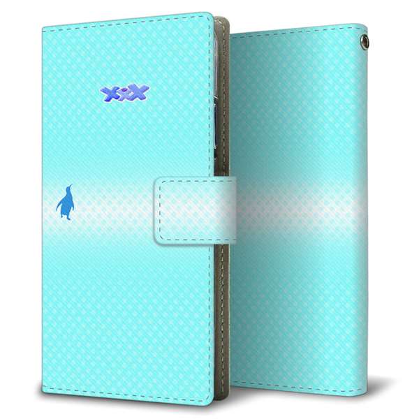 AQUOS wish3 A302SH Y!mobile 高画質仕上げ プリント手帳型ケース(薄型スリム) 【YB921 ペンギン02】