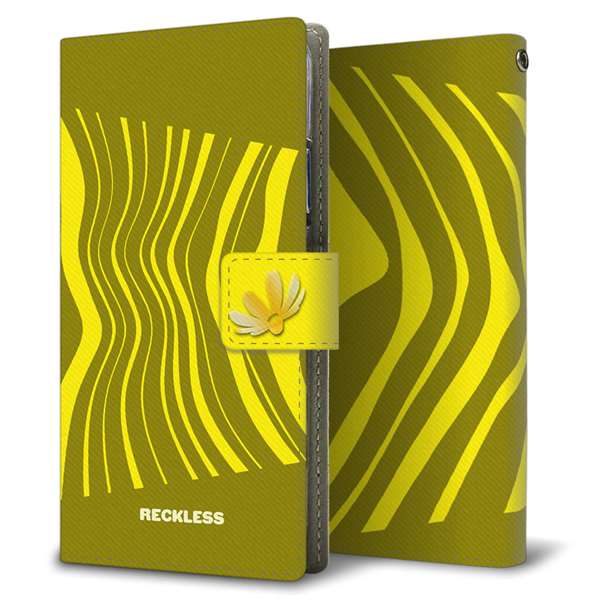AQUOS wish3 A302SH Y!mobile 高画質仕上げ プリント手帳型ケース(薄型スリム)ウェーブモーション