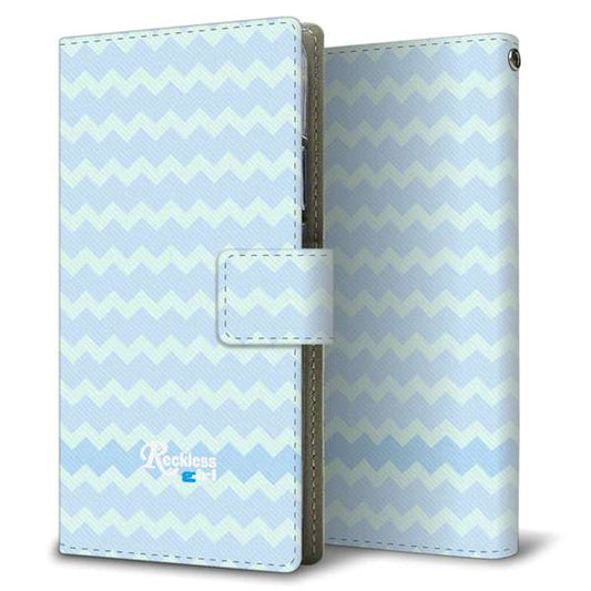 AQUOS sense10 SHG15 au 高画質仕上げ プリント手帳型ケース ( 薄型スリム )ジグザグパステル