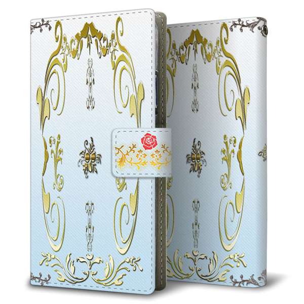 BASIO active SHG09 au 高画質仕上げ プリント手帳型ケース ( 薄型スリム )ロココ