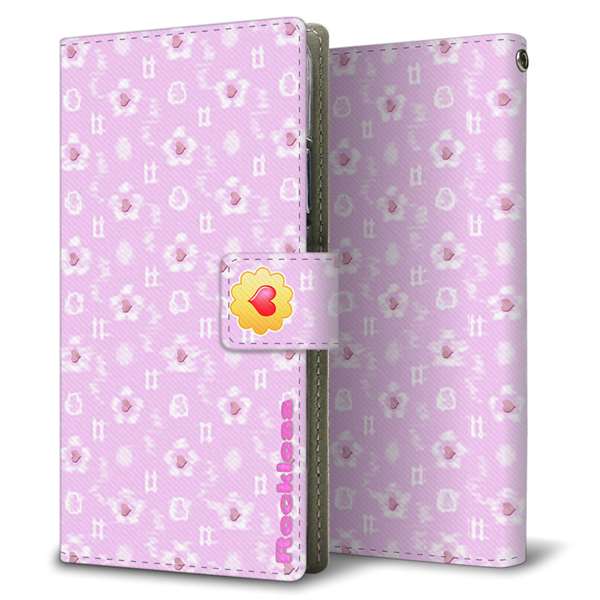 OPPO Reno7 A 高画質仕上げ プリント手帳型ケース ( 薄型スリム )絣