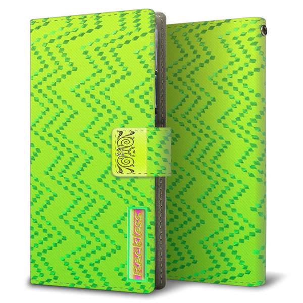 moto g64y 5G A401MO Y!mobile 高画質仕上げ プリント手帳型ケース ( 薄型スリム )ジグザグドット