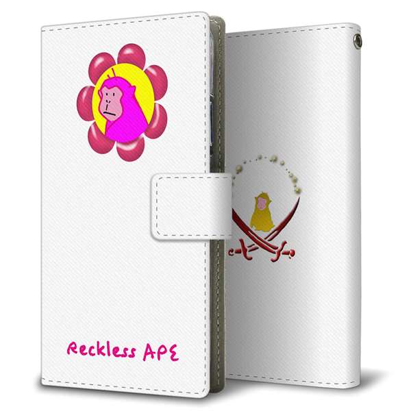 Xiaomi 14T XIG07 au 高画質仕上げ プリント手帳型ケース ( 薄型スリム )おさる