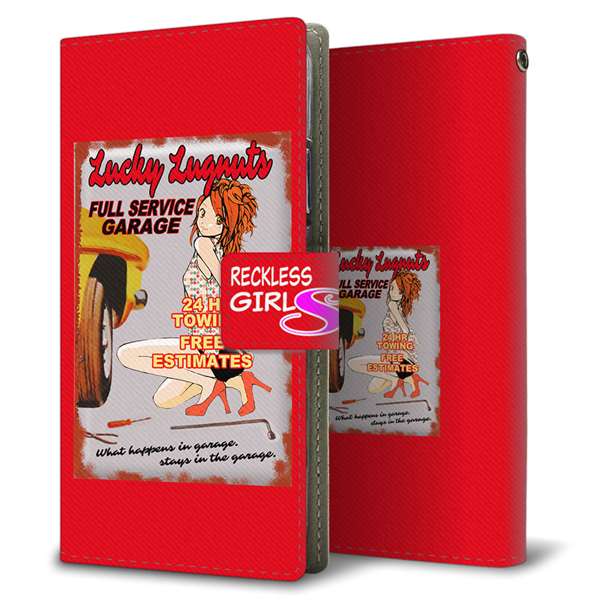 Galaxy A55 5G SCG27 au 高画質仕上げ プリント手帳型ケース ( 薄型スリム )ピンナップガール