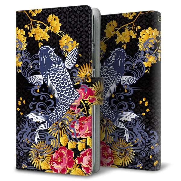 AQUOS wish5 SH-52F docomo 高画質仕上げ プリント手帳型ケース ( 通常型 )鯉