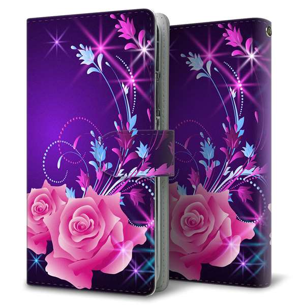AQUOS wish3 A302SH Y!mobile 高画質仕上げ プリント手帳型ケース(通常型)ロマンチックなバラ 耐衝撃