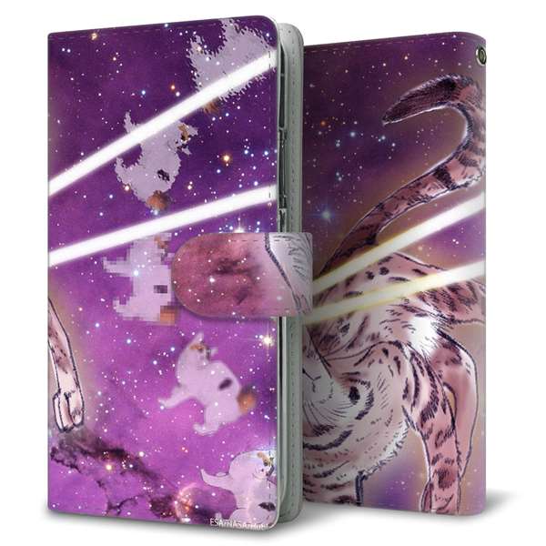 Xperia 10 VII SO-52F docomo 高画質仕上げ プリント手帳型ケース ( 通常型 ) 【FD812 スペースニャンコ(大坪)】