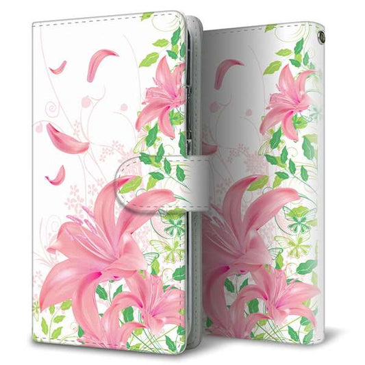 Xperia 5 V XQ-DE44 高画質仕上げ プリント手帳型ケース ( 通常型 )ユリ