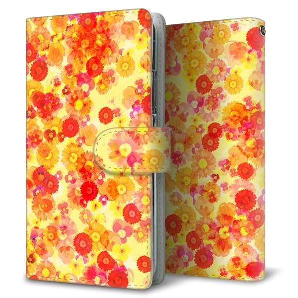 AQUOS sense9 SHG14 au 高画質仕上げ プリント手帳型ケース ( 通常型 )リバティプリント