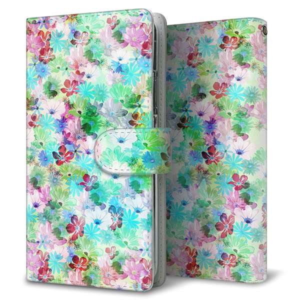 AQUOS wish4 A402SH Y!mobile 高画質仕上げ プリント手帳型ケース ( 通常型 )リバティプリント