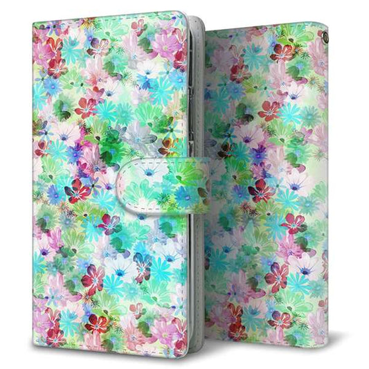 AQUOS sense10 SHG15 au 高画質仕上げ プリント手帳型ケース ( 通常型 )リバティプリント