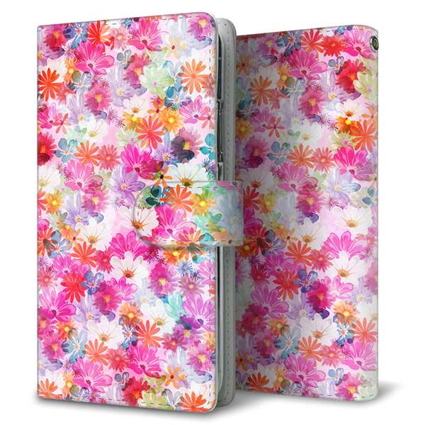 AQUOS wish5 SH-M32 高画質仕上げ プリント手帳型ケース ( 通常型 )リバティプリント