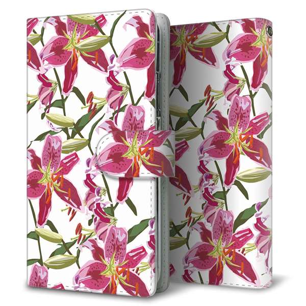 Galaxy A55 5G SCG27 au 高画質仕上げ プリント手帳型ケース ( 通常型 )ボタニカル