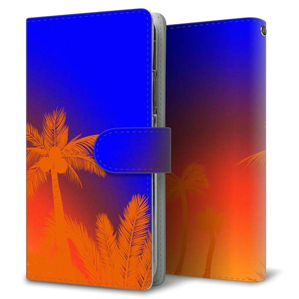 AQUOS wish5 A502SH Y!mobile 高画質仕上げ プリント手帳型ケース ( 通常型 )トロピカル