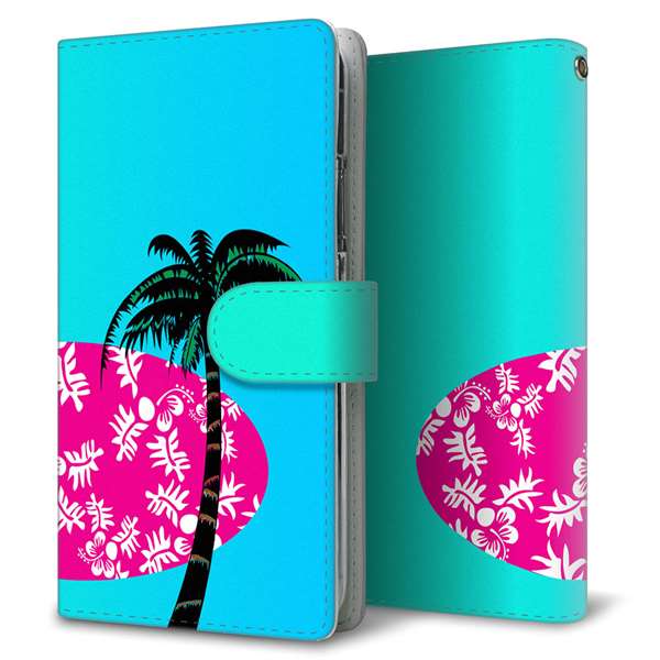AQUOS wish3 A302SH Y!mobile 高画質仕上げ プリント手帳型ケース(通常型)トロピカル