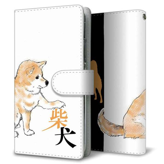 OPPO reno9 A 高画質仕上げ プリント手帳型ケース ( 通常型 )柴犬