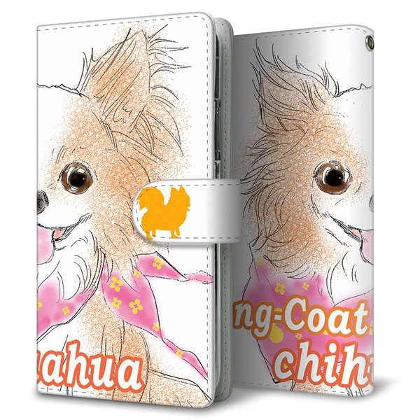 AQUOS wish3 A302SH Y!mobile 高画質仕上げ プリント手帳型ケース(通常型)チワワ