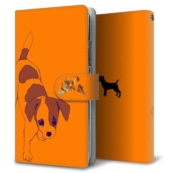 Xperia 1 VII SOG15 au 高画質仕上げ プリント手帳型ケース ( 通常型 )ジャックラッセルテリア