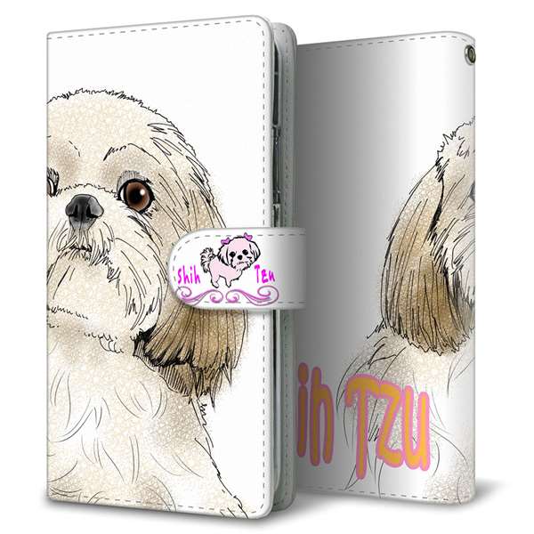 Galaxy S24 Ultra SCG26 au 高画質仕上げ プリント手帳型ケース ( 通常型 )シーズー