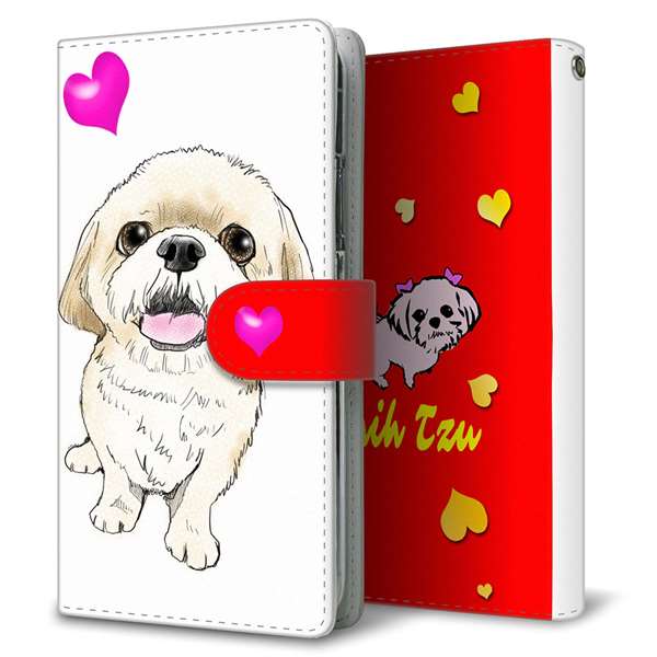 AQUOS wish5 A502SH Y!mobile 高画質仕上げ プリント手帳型ケース ( 通常型 )シーズー