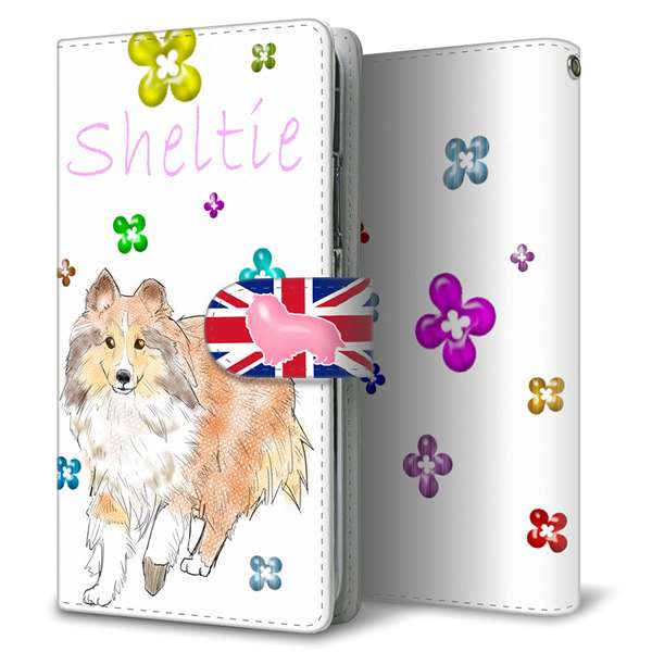 BASIO active2 SHG12 au 高画質仕上げ プリント手帳型ケース ( 通常型 )シェルティー