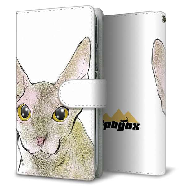 AQUOS wish3 A302SH Y!mobile 高画質仕上げ プリント手帳型ケース(通常型)スフィンクス