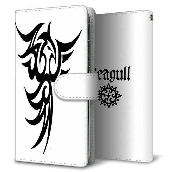 iPhone16 Pro 高画質仕上げ プリント手帳型ケース ( 通常型 )モノクロエンブレム