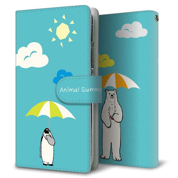 Xiaomi 14T XIG07 au 高画質仕上げ プリント手帳型ケース ( 通常型 ) 【YG930 アニマルサマー】