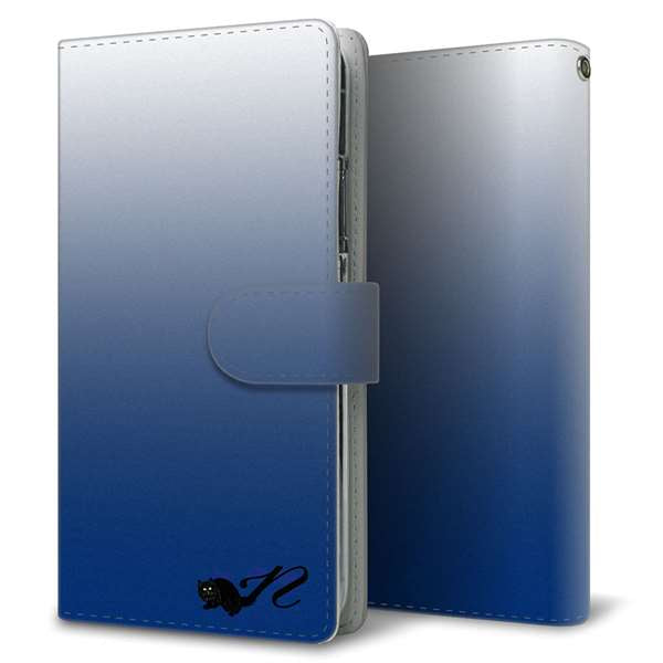 AQUOS wish3 A302SH Y!mobile 高画質仕上げ プリント手帳型ケース(通常型)イニシャル ネコ