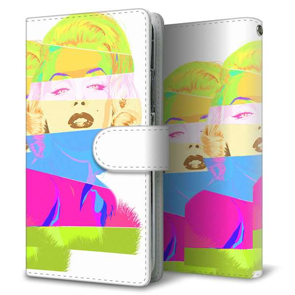 AQUOS R9 A401SH SoftBank 高画質仕上げ プリント手帳型ケース ( 通常型 )マリリンモンローデザイン