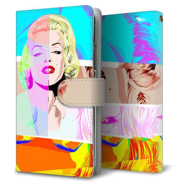 Xiaomi Redmi Note 13 Pro 5G XIG05 au 高画質仕上げ プリント手帳型ケース ( 通常型 )マリリンモンローデザイン