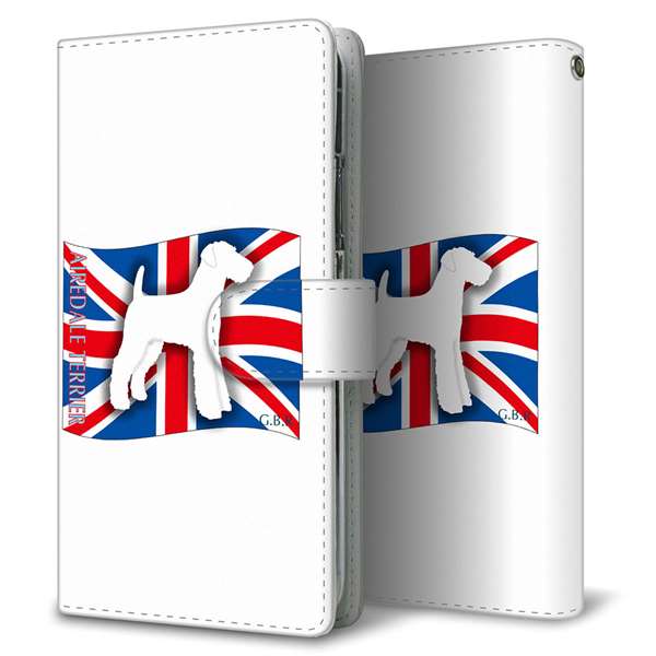 Xiaomi 14T XIG07 au 高画質仕上げ プリント手帳型ケース ( 通常型 )イギリス国旗と犬