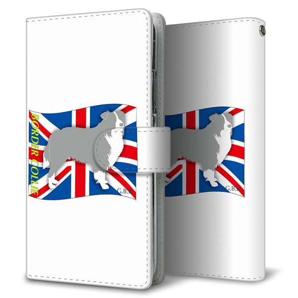 Xperia 1 VI SO-51E docomo 高画質仕上げ プリント手帳型ケース ( 通常型 )イギリス国旗と犬