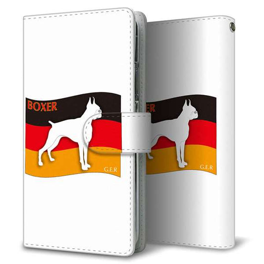 moto g13 高画質仕上げ プリント手帳型ケース ( 通常型 )ドイツ国旗と犬