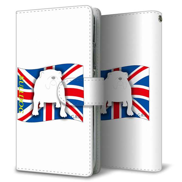 Xiaomi 14T XIG07 au 高画質仕上げ プリント手帳型ケース ( 通常型 )イギリス国旗と犬