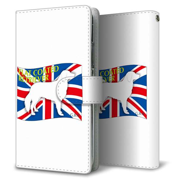 iPhone16e 高画質仕上げ プリント手帳型ケース ( 通常型 )イギリス国旗と犬