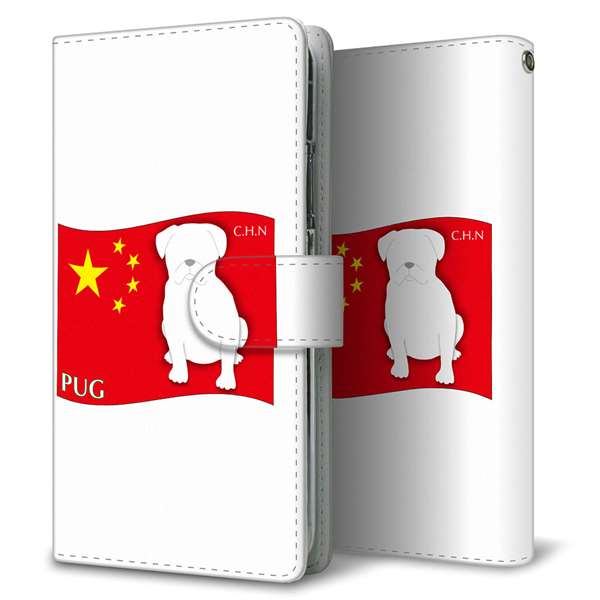 Google Pixel 10 高画質仕上げ プリント手帳型ケース ( 通常型 )国旗と犬