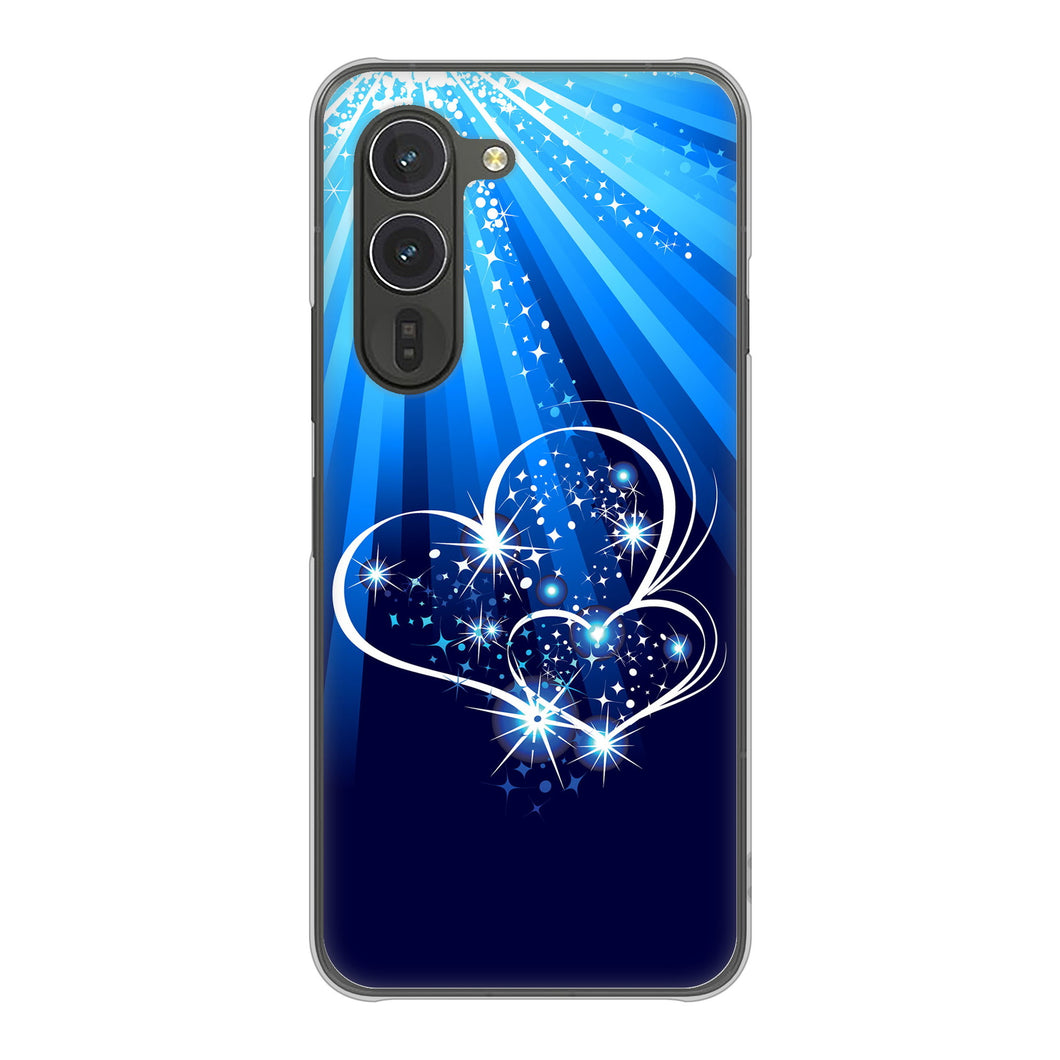 arrows Alpha M08 高画質仕上げ 背面印刷 ハードケースきらめきハート