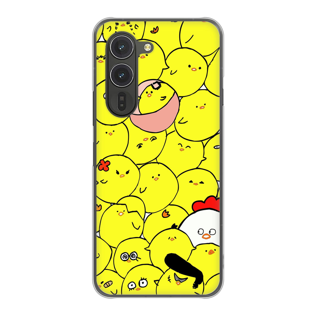 arrows Alpha M08 高画質仕上げ 背面印刷 ハードケース 【1031 ピヨピヨ】