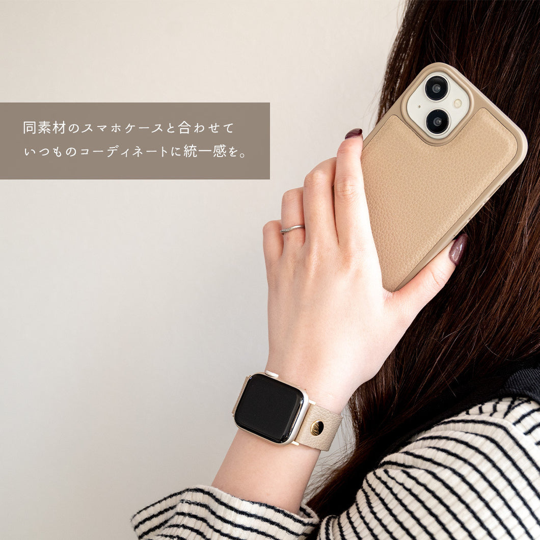 姫路レザー アップルウォッチ バンド シュリンクレザー ベルト ニッケルフリー