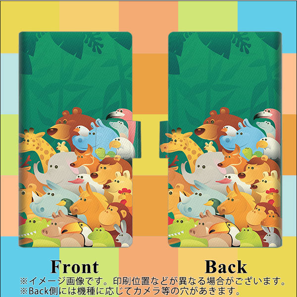 Xiaomi 14T XIG07 au 高画質仕上げ プリント手帳型ケース ( 薄型スリム ) 【370 全員集合】