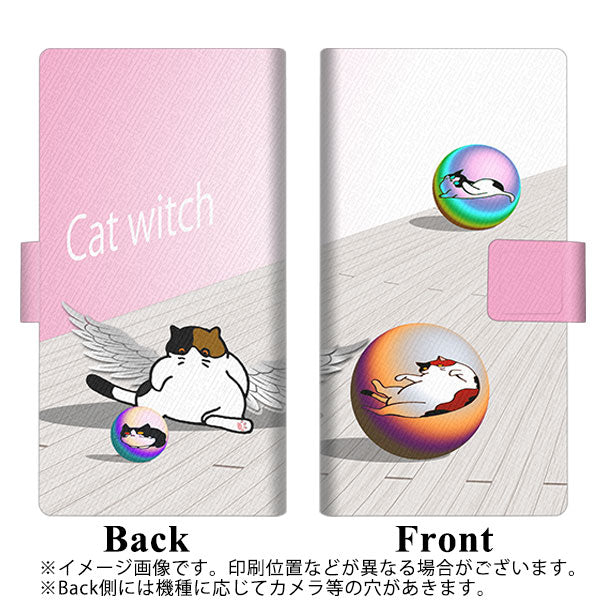 Galaxy A25 5G SC-53F docomo 高画質仕上げ プリント手帳型ケース ( 薄型スリム ) 【YA943 CAT WITCH】