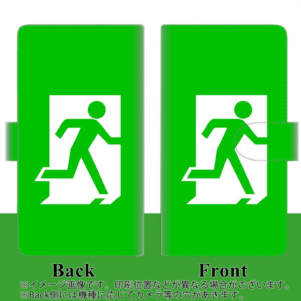 Xiaomi 14T XIG07 au 高画質仕上げ プリント手帳型ケース ( 通常型 ) 【163 非常口】