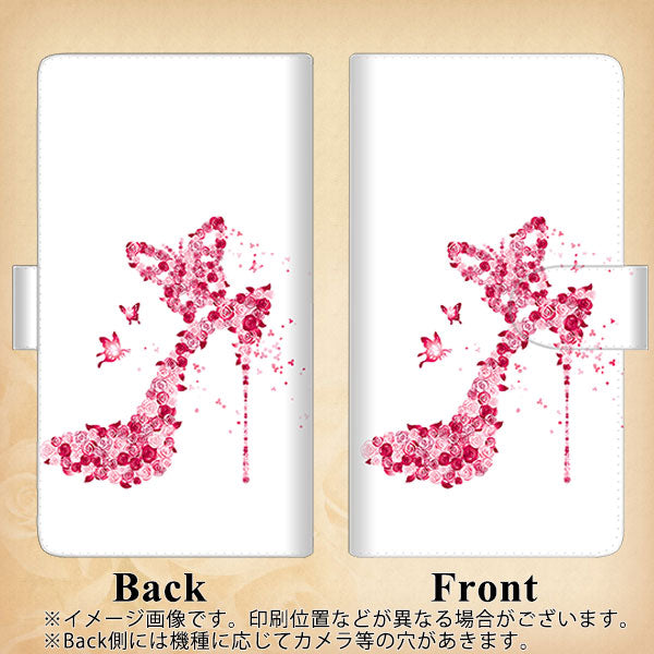 arrows We2 Plus F-51E docomo 高画質仕上げ プリント手帳型ケース ( 通常型 ) 【387 薔薇のハイヒール】