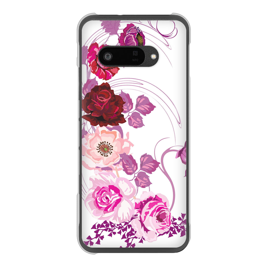 DIGNO SX4 高画質仕上げ 背面印刷 ハードケースロマンチックなバラ