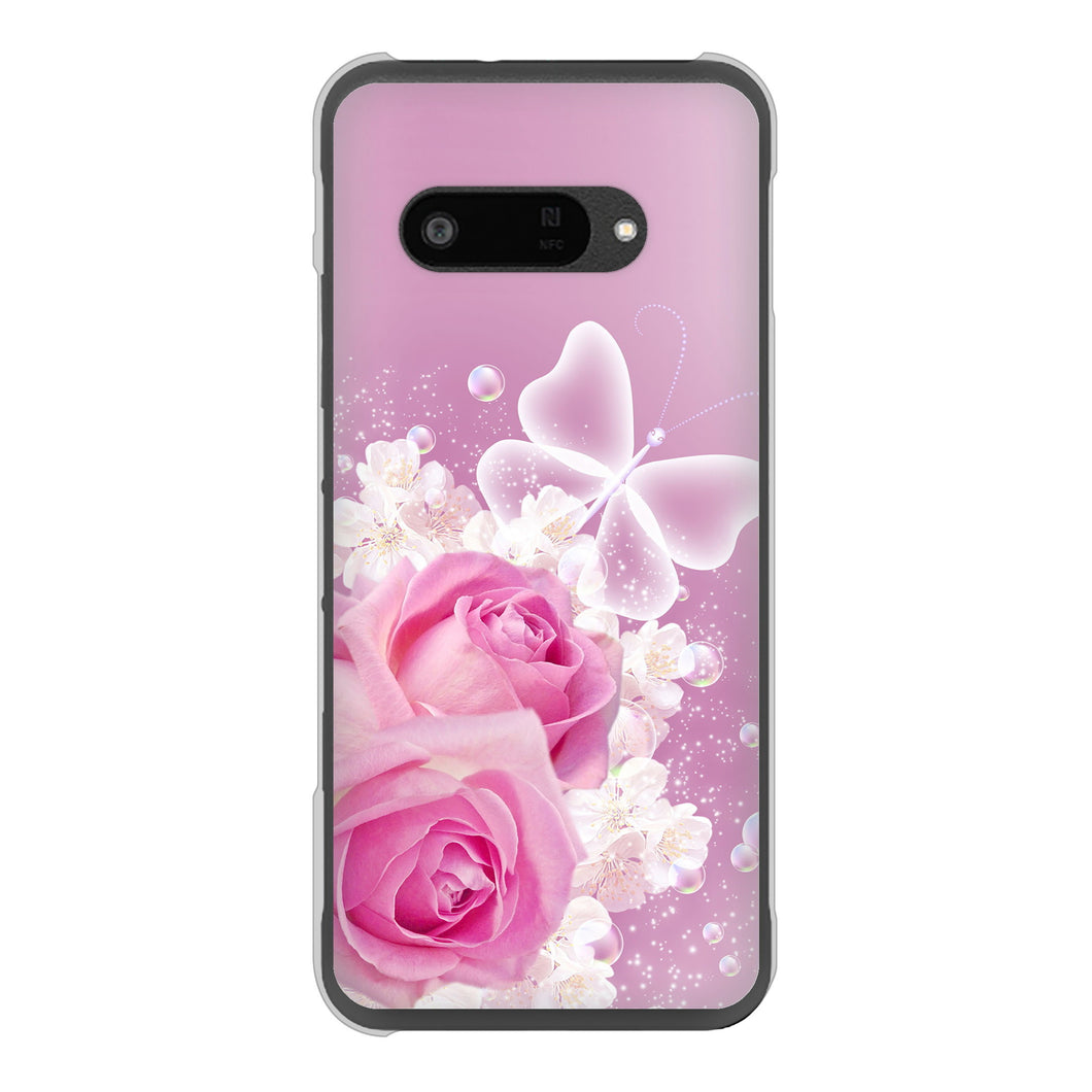 DIGNO SX4 高画質仕上げ 背面印刷 ハードケースロマンチックなバラ