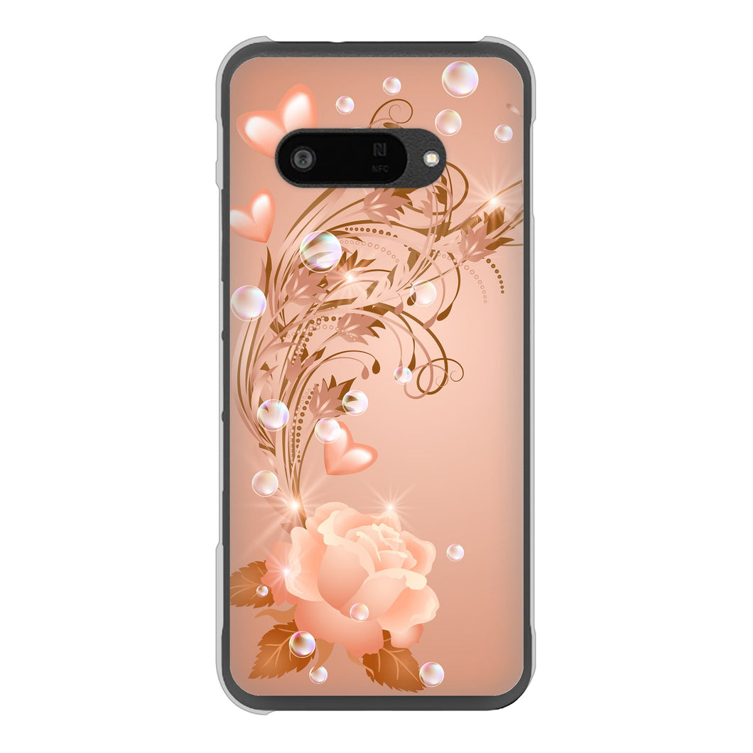 DIGNO SX4 高画質仕上げ 背面印刷 ハードケースロマンチックなバラ