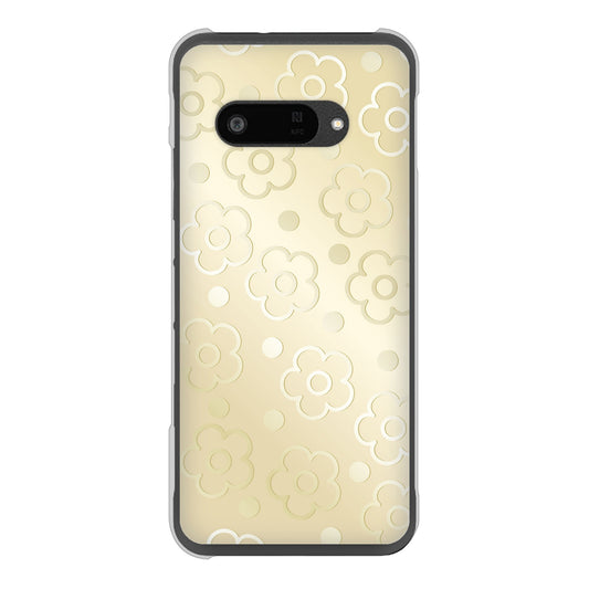 DIGNO SX4 高画質仕上げ 背面印刷 ハードケースエンボス風デイジーシンプル